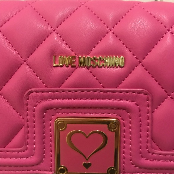 Love Moschino Handbags - LOVE MOSCHINO PINK PURSE